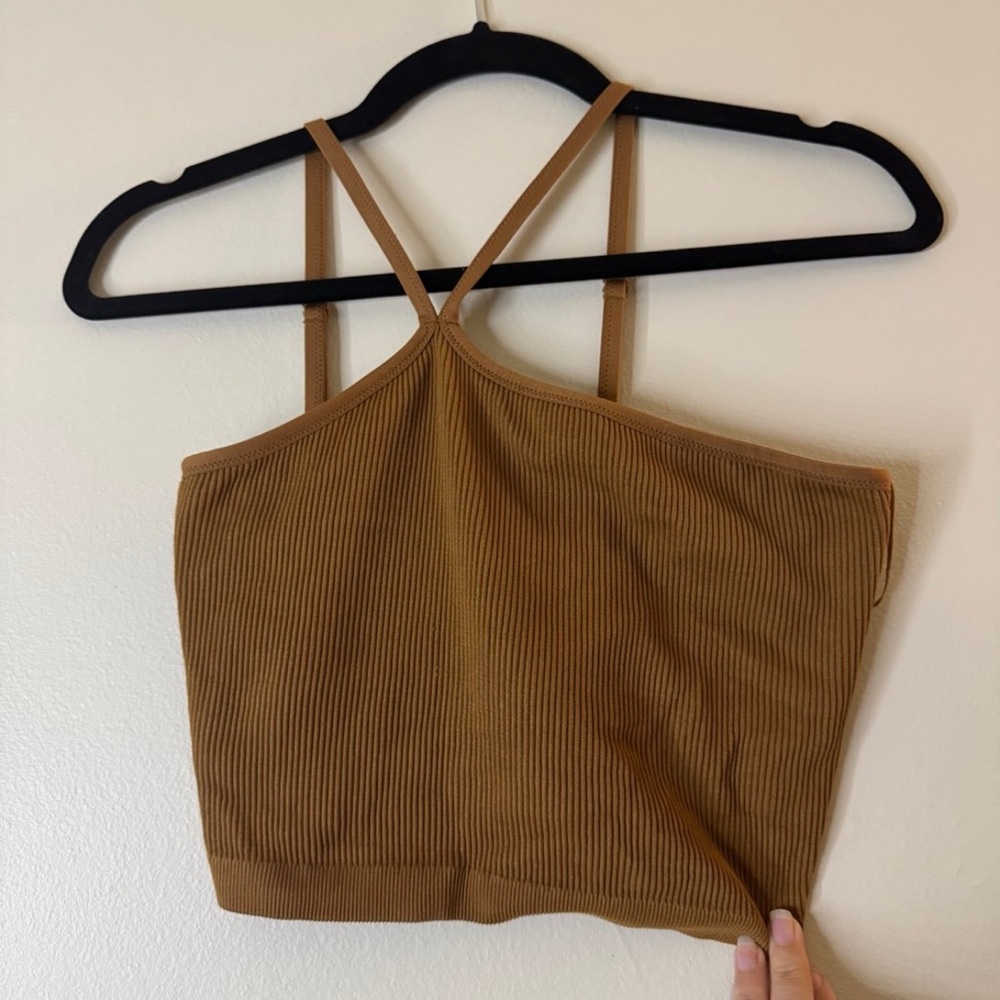Aerie Tan Ribbed Top